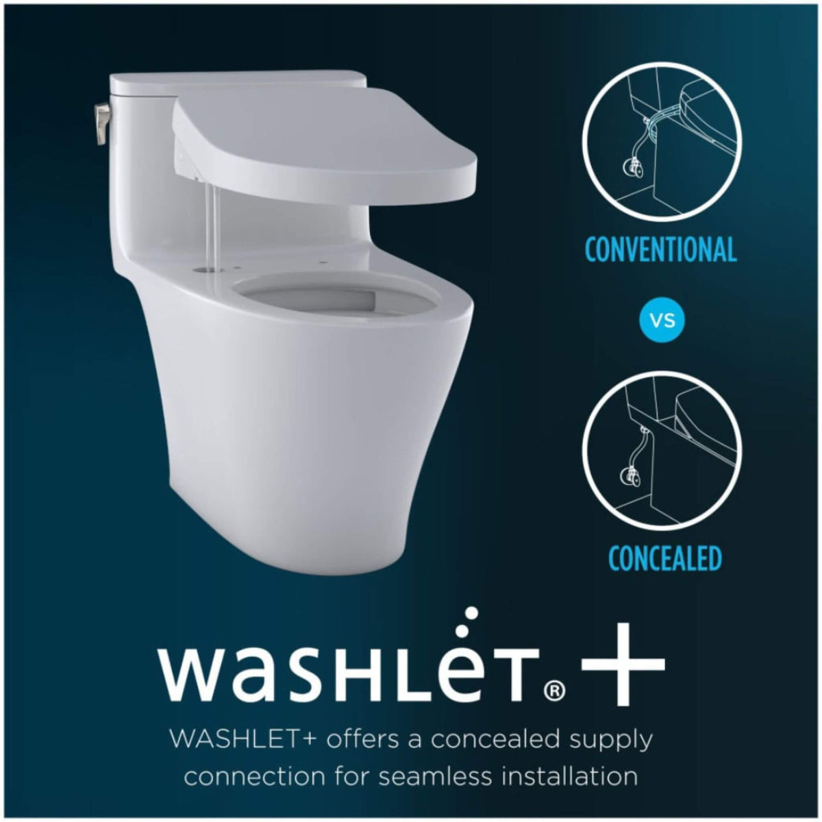 [MW4464726CEMFGN#01] TOTO Aquia IV Dual Flush Elongated Universal Height Toilet With Washlet S7 Bidet Seat (SAK53982)