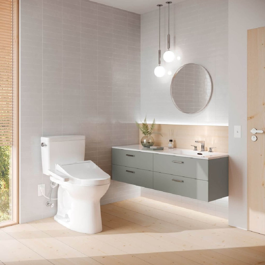 [MW7763074CEFG.10#01] TOTO Drake 1.28 GPF With Washlet C2 Elongated Bidet Toilet And 10" Rough In (SAK73915)