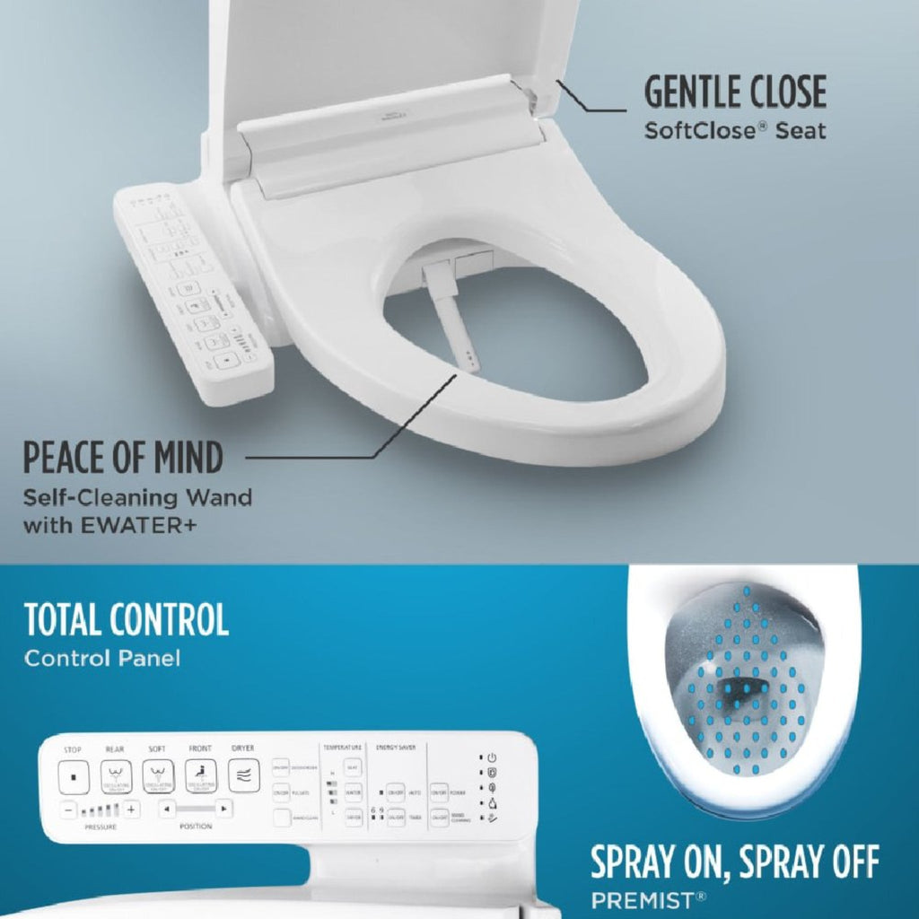 [MW7763074CEFG.10#01] TOTO Drake 1.28 GPF With Washlet C2 Elongated Bidet Toilet And 10" Rough In (SAK73915)