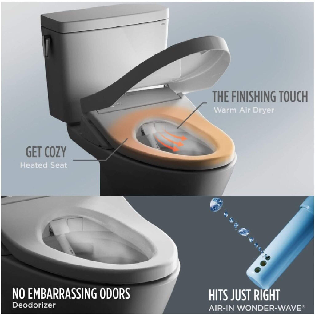 [MW7764736CSGA#01] TOTO Drake 1.6 GPF With Washlet S7A Elongated Auto Flush Bidet Seat Toilet (SAK52781)
