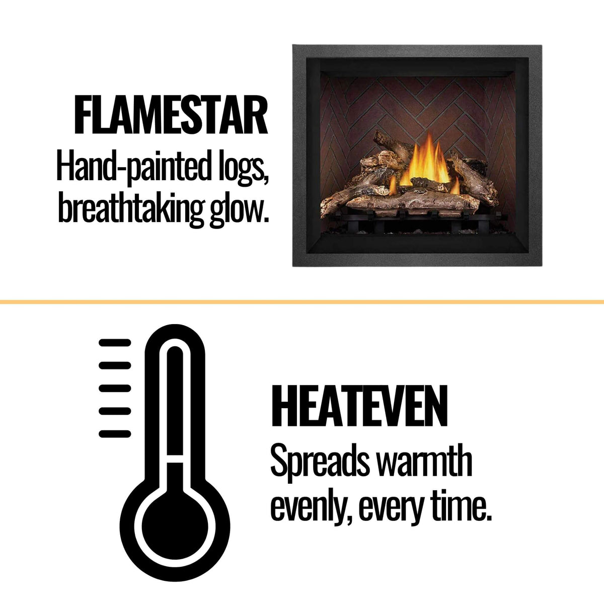 Napoleon Elevation Direct Vent Fireplace With Tempered Glass [EX36/42N/PTEL] (SAK93758)