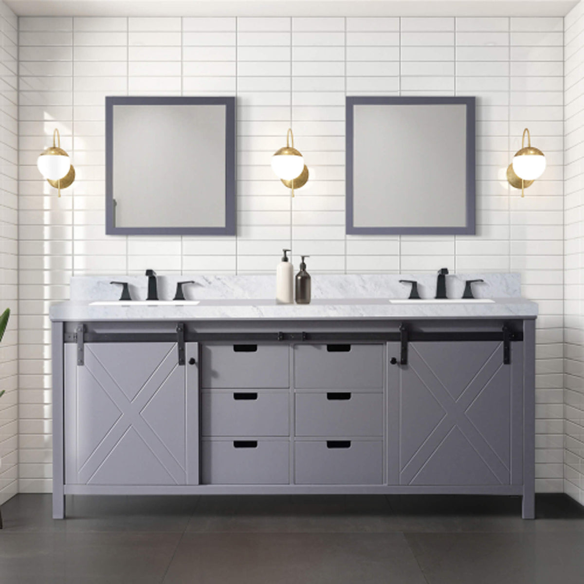 Nuvia 80-Inch Fully Assembled Double Bath Vanity With Soft Close Cabinets [No Countertop] (SAK53904)