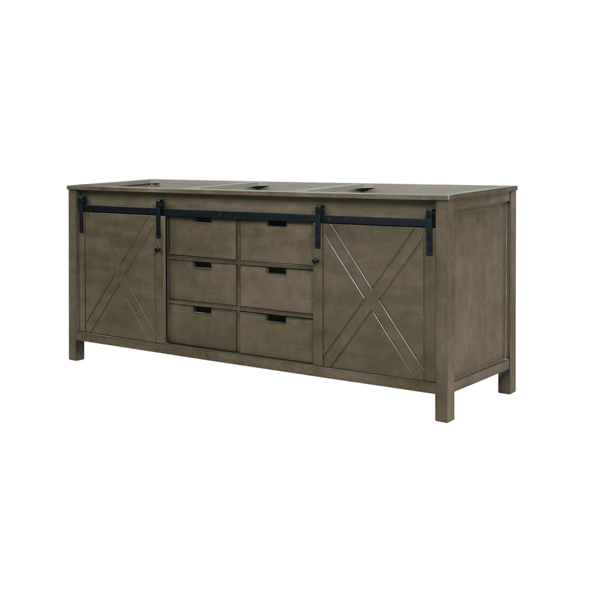 Nuvia 80-Inch Fully Assembled Double Bath Vanity With Soft Close Cabinets [No Countertop] (SAK53904)