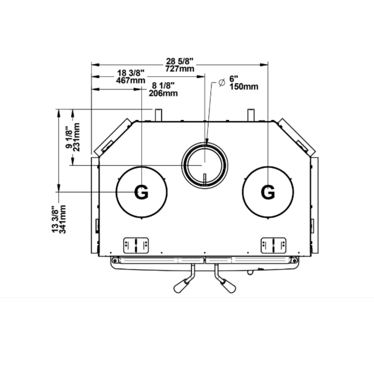 Osburn Stratford II Wood-Burning Fireplace Insert [OB04007] (SAK31578)