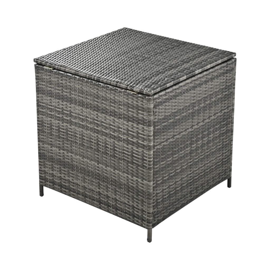Alora Outdoor 6-Piece All-Weather PE Rattan Sofa Set With Adjustable Seat, Storage Box, Removable Covers, And Tempered Glass Table Top (SAK37221)