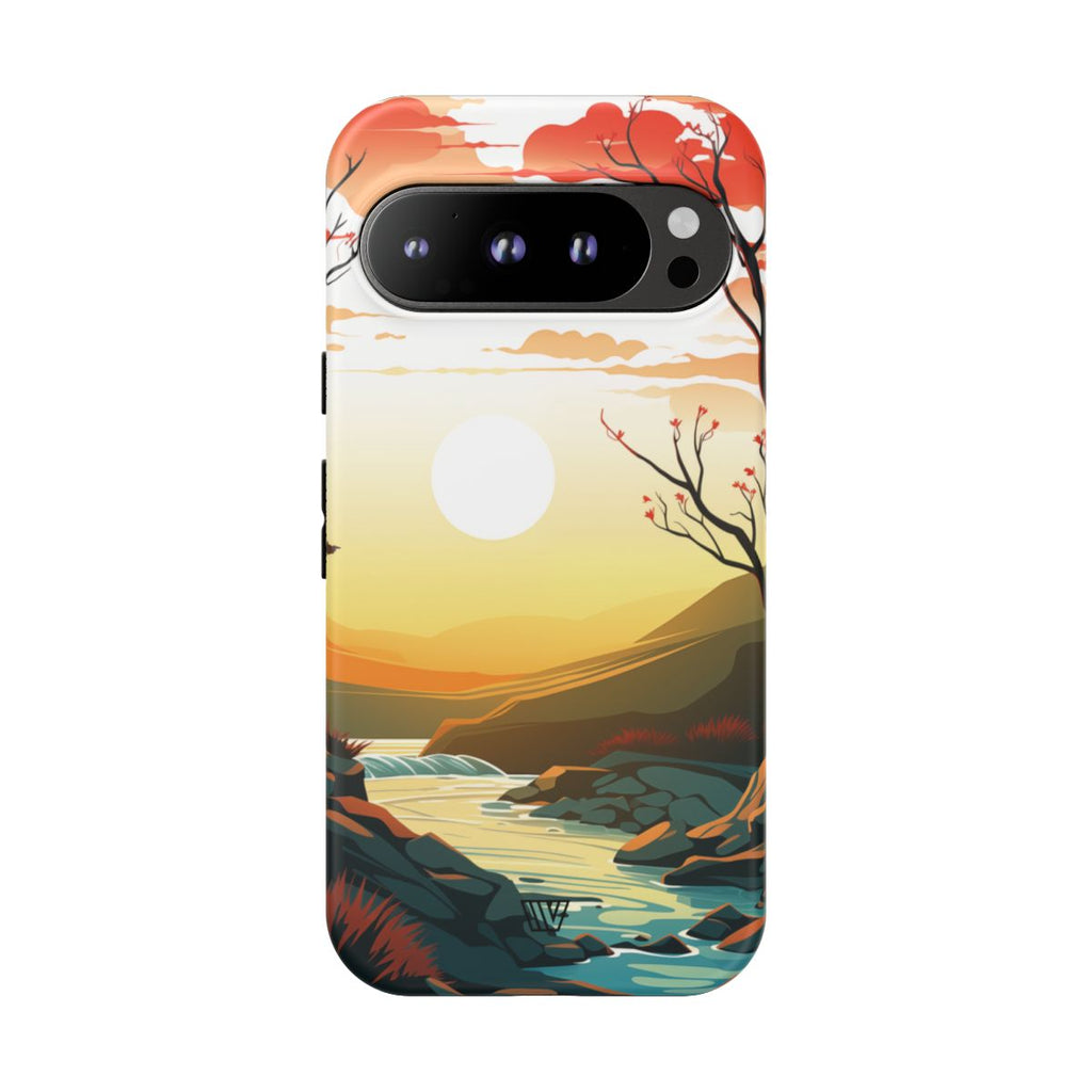 RIVER SUNSET | Tough Phone Case