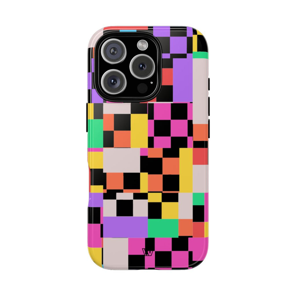 MASHED UP CHECKERBOARD | Tough Phone Case