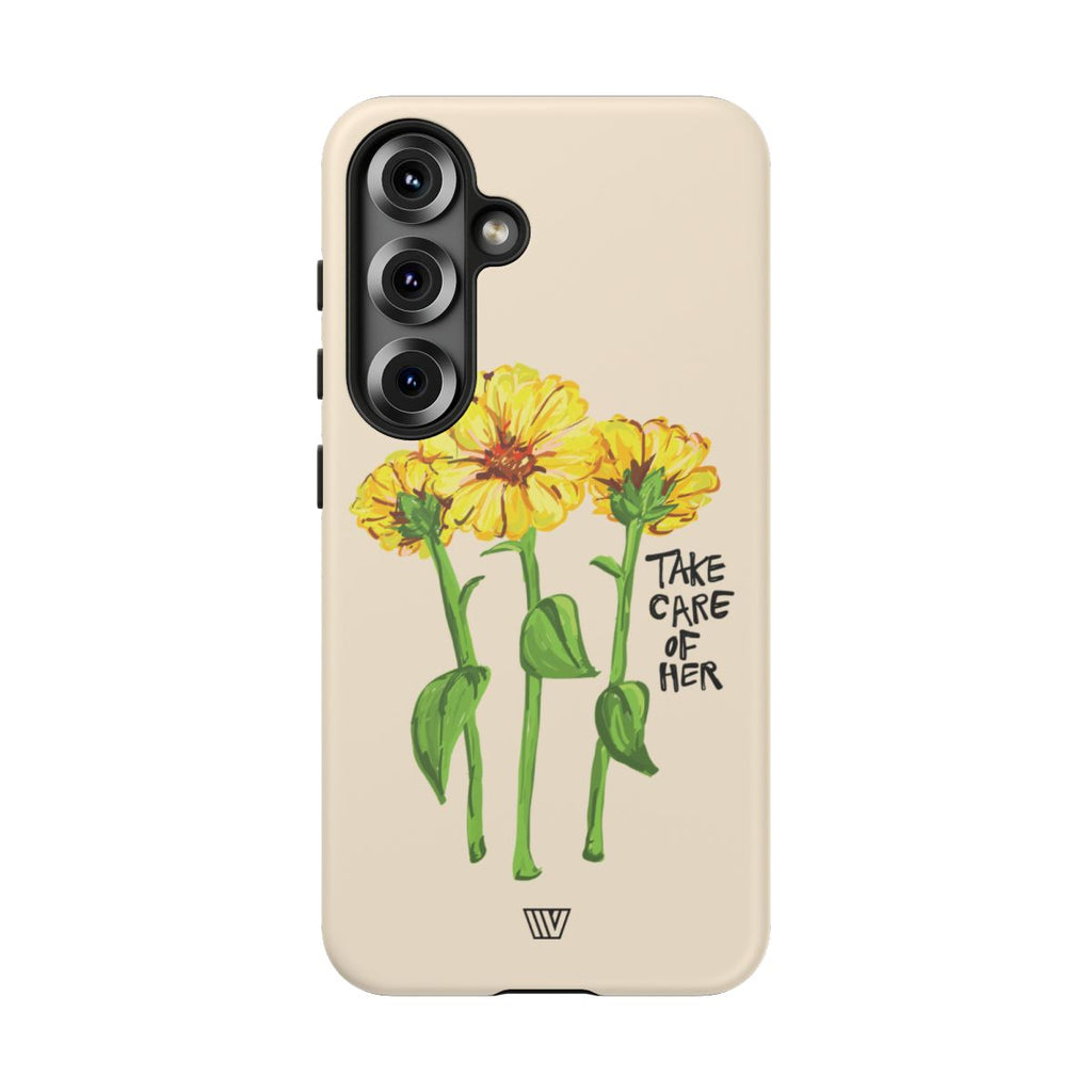 TAKE CARE OF HER | Tough Phone Case