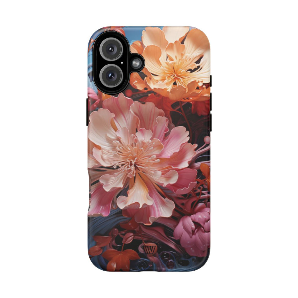 PAINT SWIRL FLOWERS | Tough Phone Case