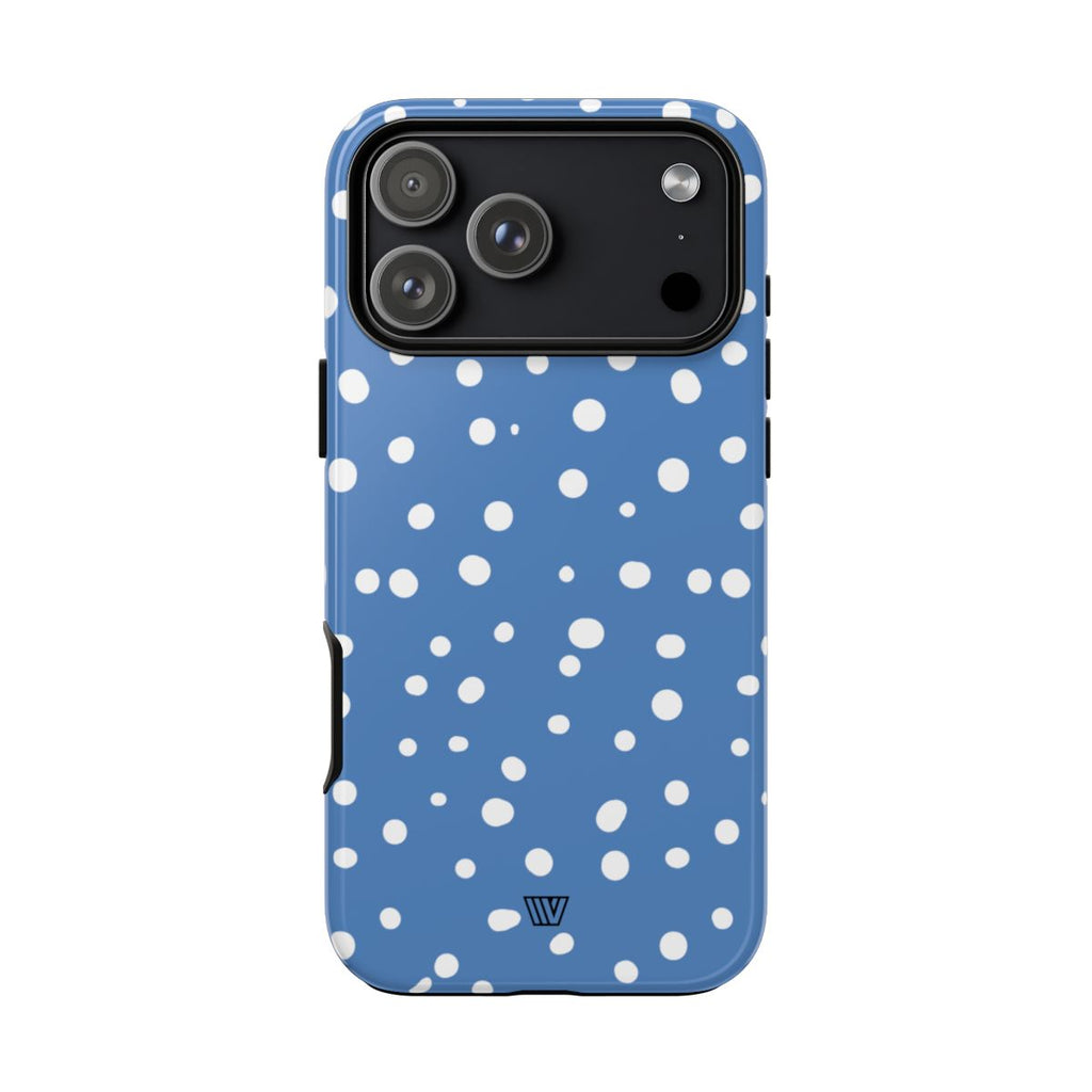 DUSTY BLUE DOTS | Tough Phone Case