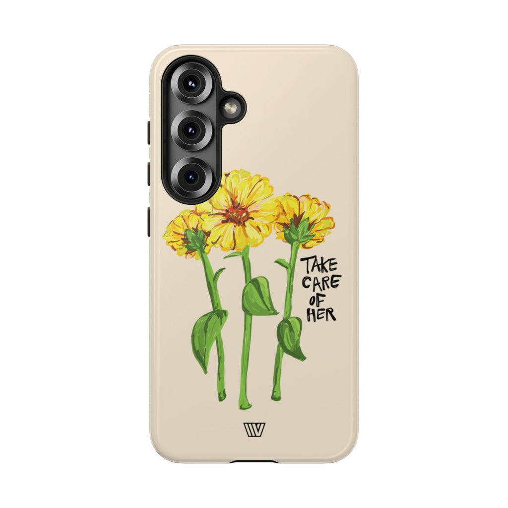 TAKE CARE OF HER | Tough Phone Case