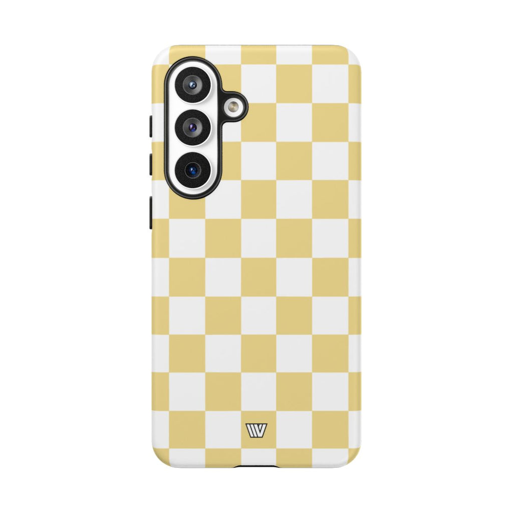 BANANA YELLOW CHECKERBOARD | Tough Phone Case
