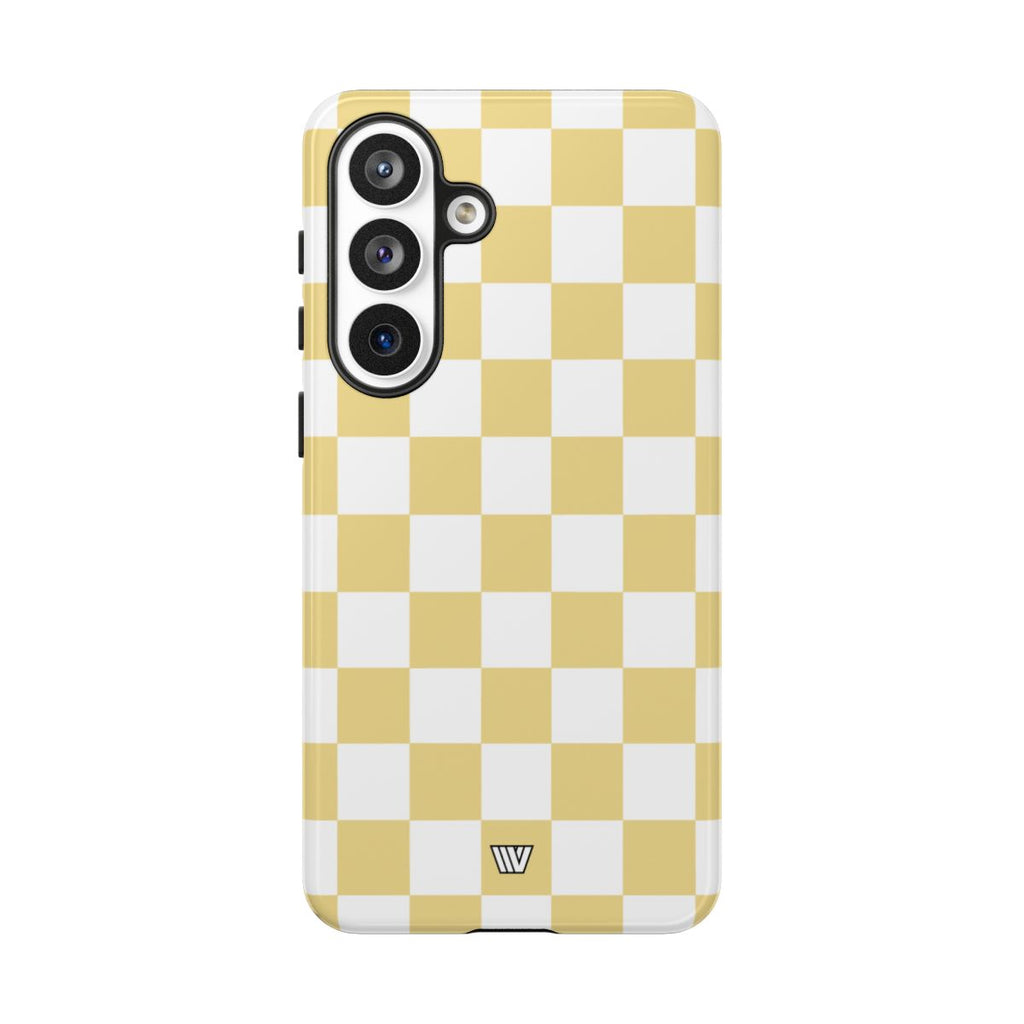 BANANA YELLOW CHECKERBOARD | Tough Phone Case