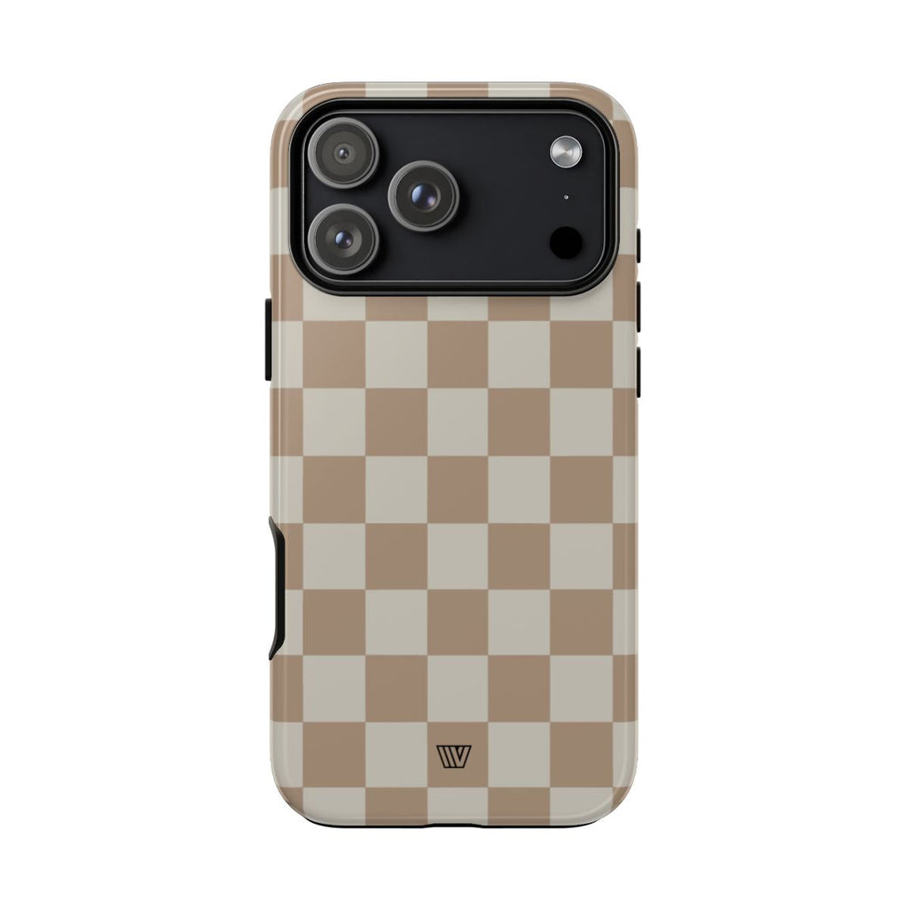 NEUTRAL CHECKERBOARD | Tough Phone Case