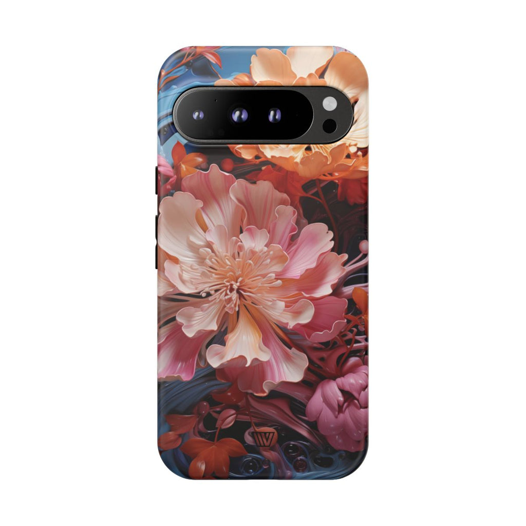 PAINT SWIRL FLOWERS | Tough Phone Case