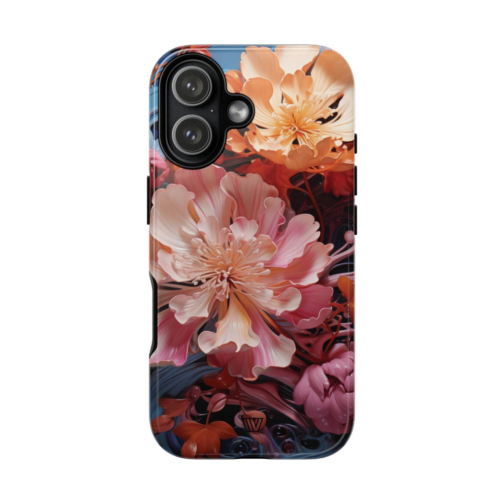 PAINT SWIRL FLOWERS | Tough Phone Case