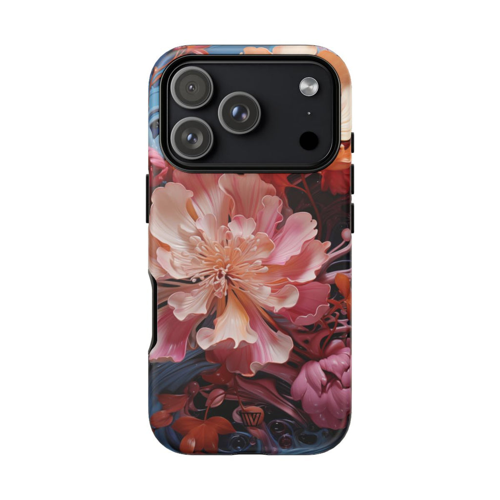 PAINT SWIRL FLOWERS | Tough Phone Case