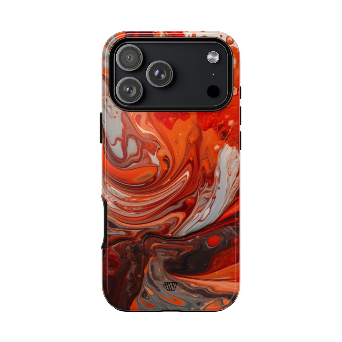 WHITE FIRE PAINT SWIRL | Tough Phone Case