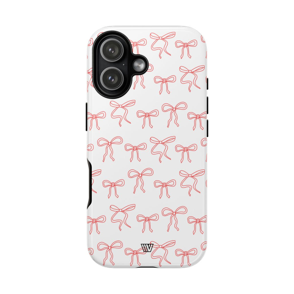 RED RIBBON CHARM | Tough Phone Case