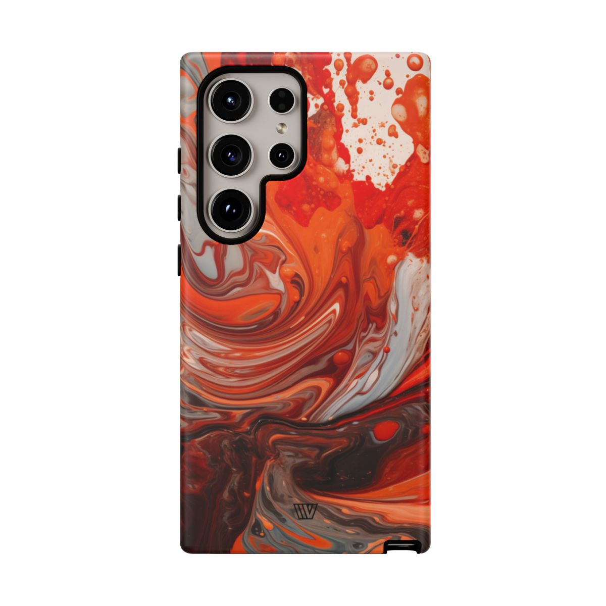 WHITE FIRE PAINT SWIRL | Tough Phone Case