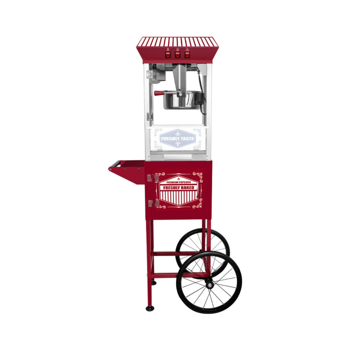 Premium 12-Ounce Movie Theater-Style Popcorn Machine With Cart (SAK84156)
