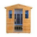 Thermora Kora Deluxe 3-Person Outdoor Full Spectrum Low EMF Infrared Home Sauna With Bluetooth Speakers And LED Reading Light (SAK14098)
