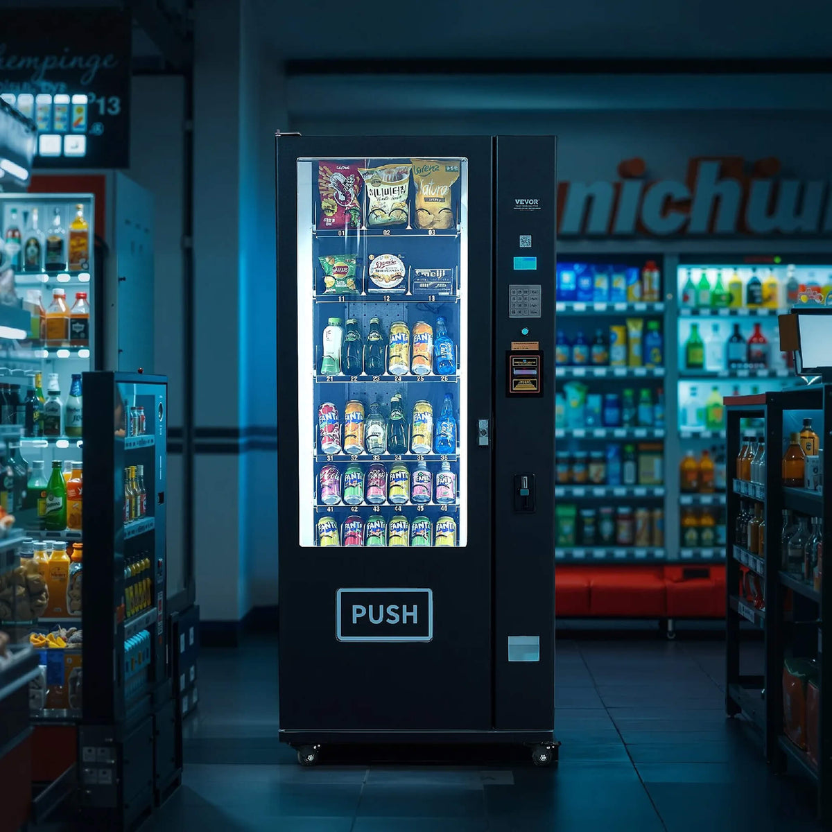 Premium 36-Slot Combo Vending Machine With ICT Bill And Coin Acceptor (SAK31832)
