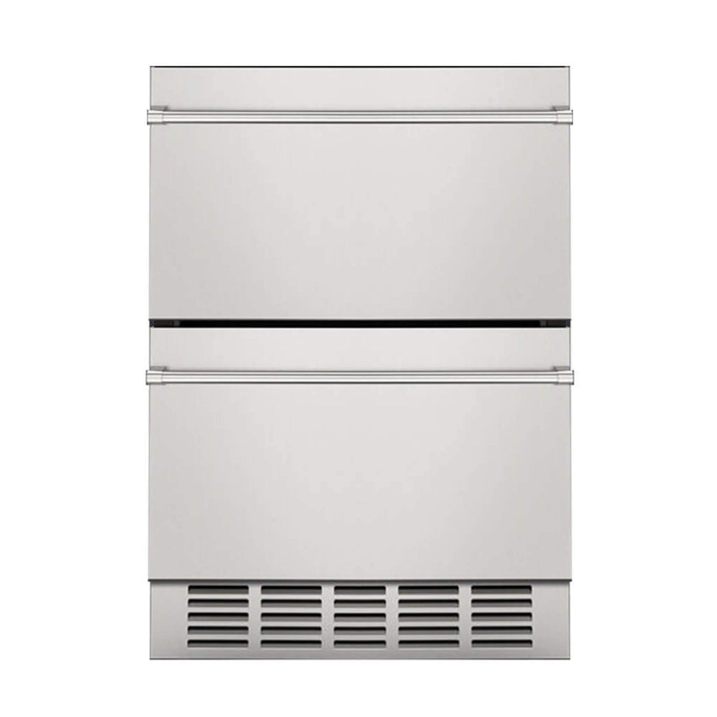 Premium 5.3 Cu.Ft Double Drawer Stainless Steel Built-In Wine Beverage Undercounter Refrigerator (SAK92576)