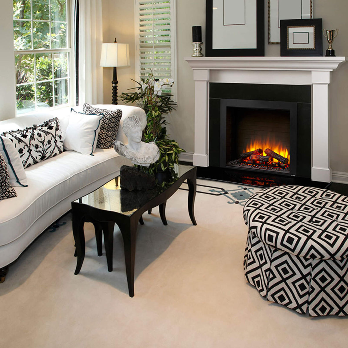 Simplifire Built-In Traditional Electric Fireplace [SF-BI36-EB] (SAK19539)