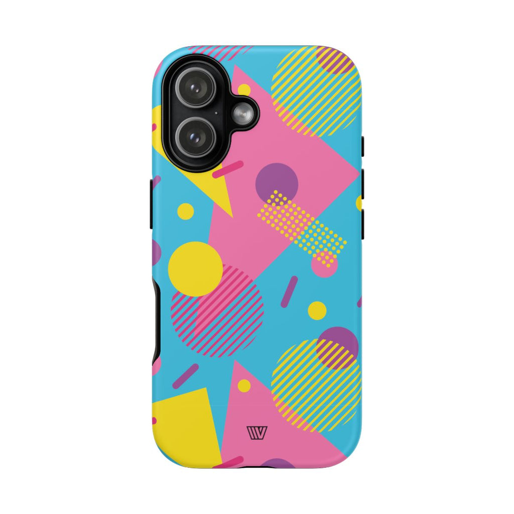80s / 90s RETRO PATTERN LIGHT BLUE | Tough Phone Case