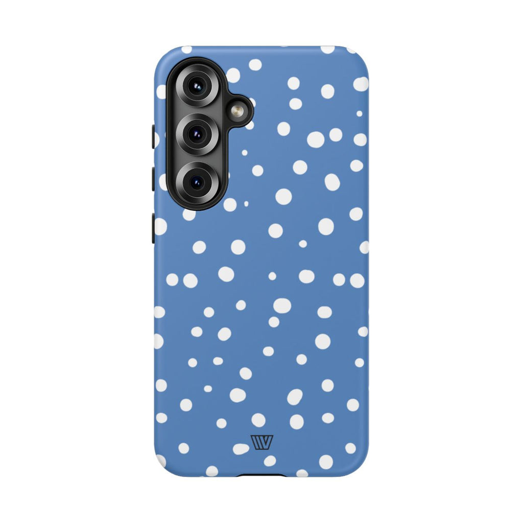 DUSTY BLUE DOTS | Tough Phone Case