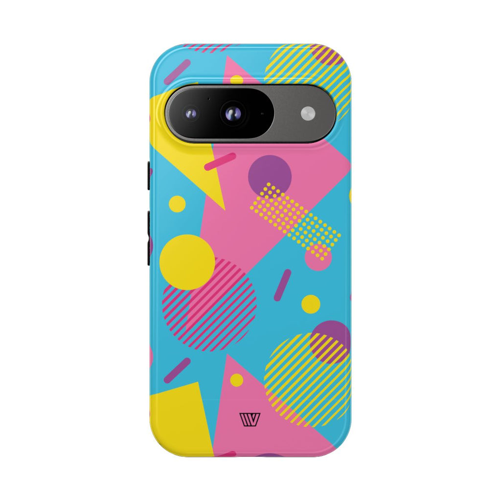 80s / 90s RETRO PATTERN LIGHT BLUE | Tough Phone Case