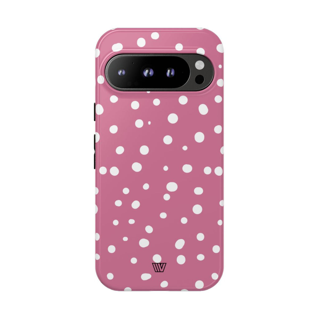 BLUSH RED DOTS | Tough Phone Case