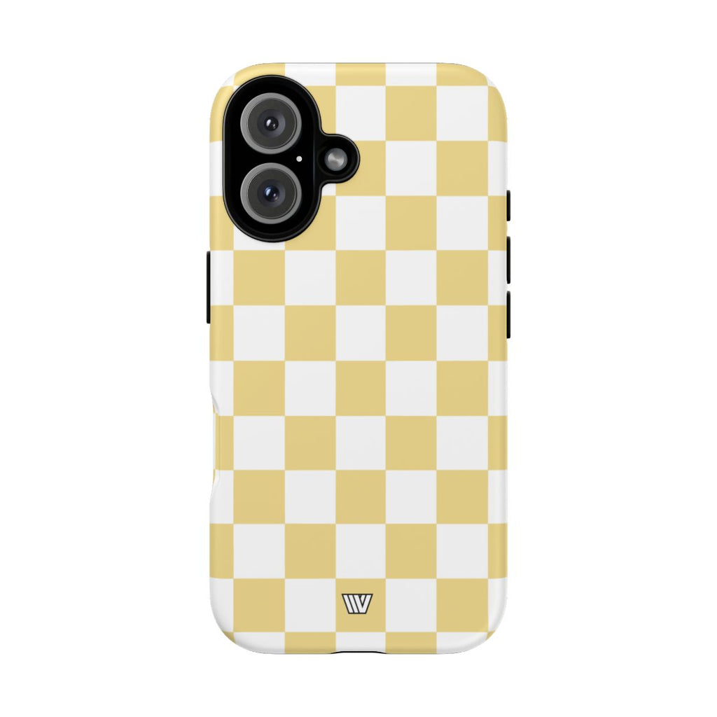 BANANA YELLOW CHECKERBOARD | Tough Phone Case