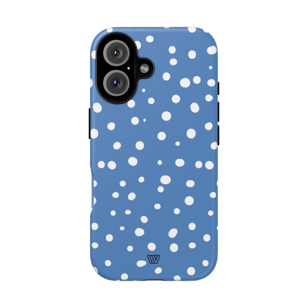 DUSTY BLUE DOTS | Tough Phone Case