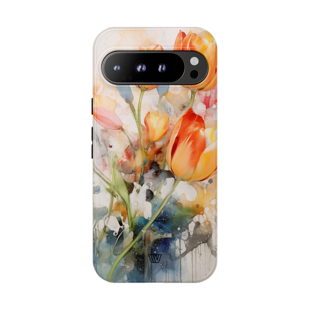 WATERCOLOR TULIPS | Tough Phone Case