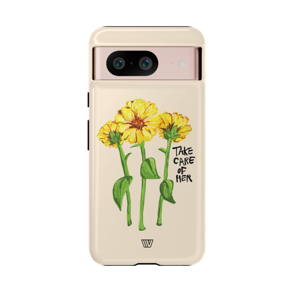 TAKE CARE OF HER | Tough Phone Case