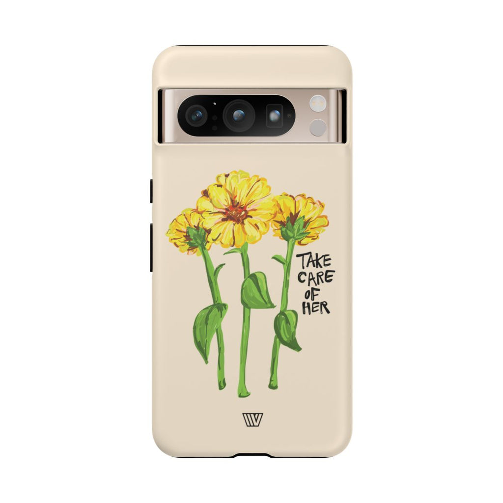 TAKE CARE OF HER | Tough Phone Case