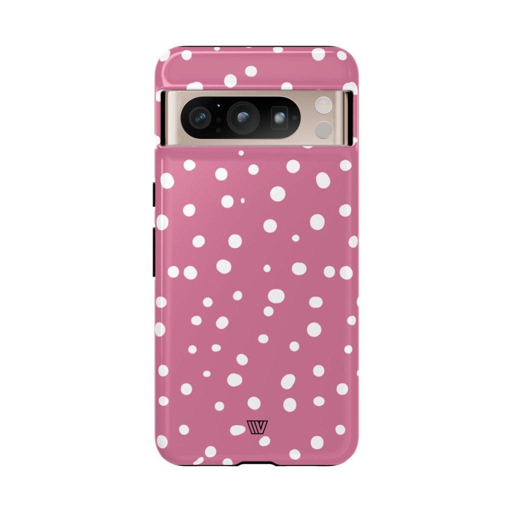 BLUSH RED DOTS | Tough Phone Case
