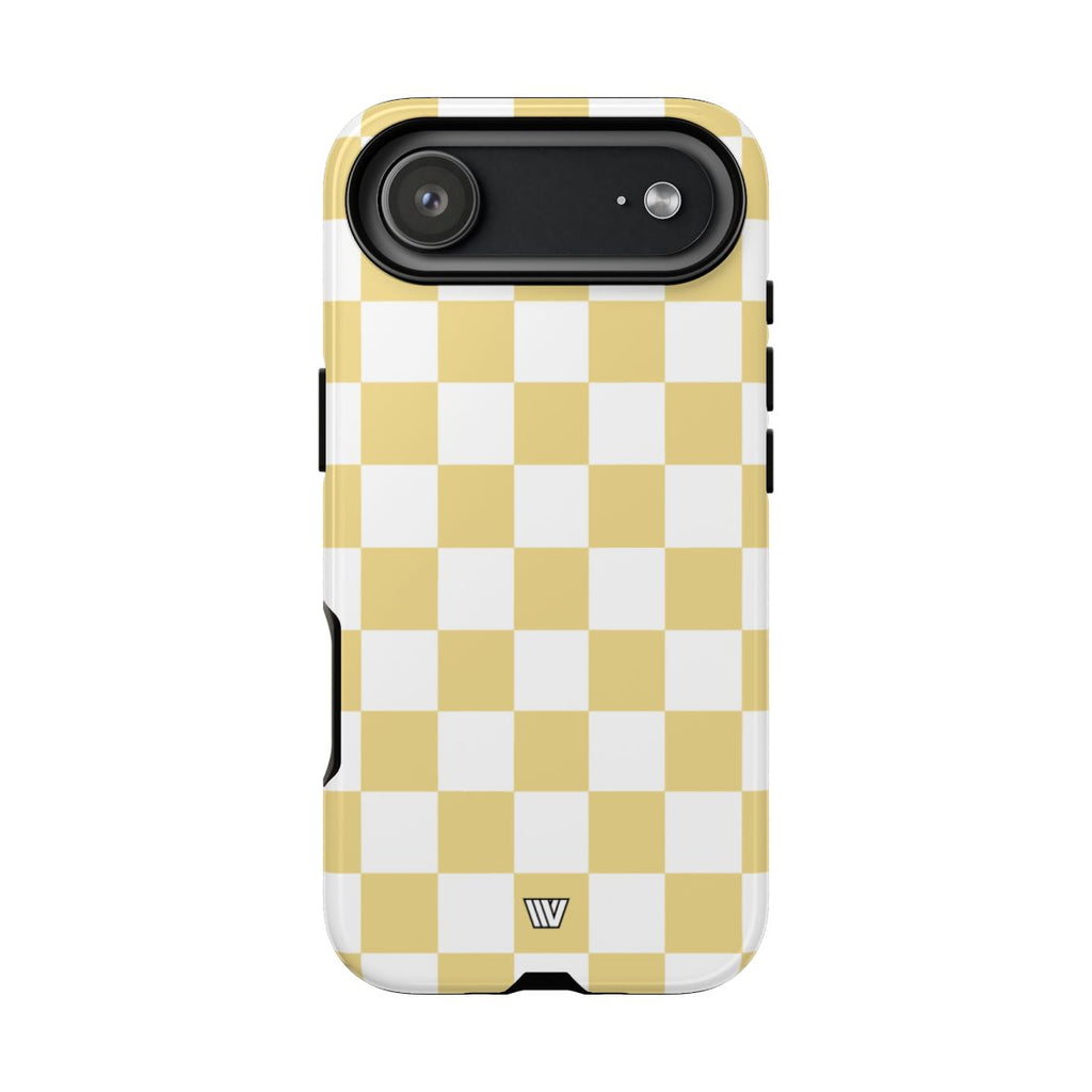 BANANA YELLOW CHECKERBOARD | Tough Phone Case