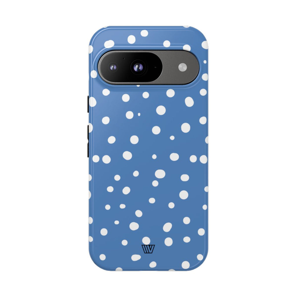 DUSTY BLUE DOTS | Tough Phone Case