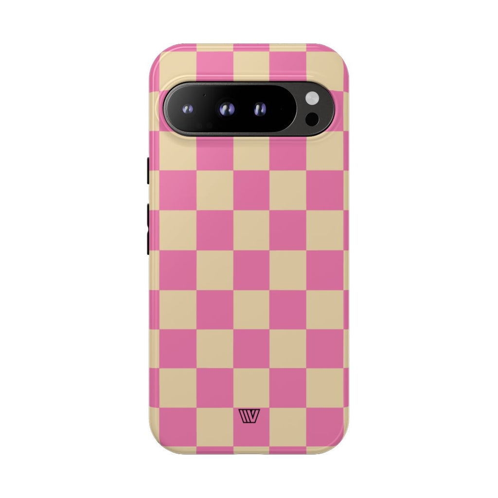 PINK TAN CHECKERBOARD | Tough Phone Case