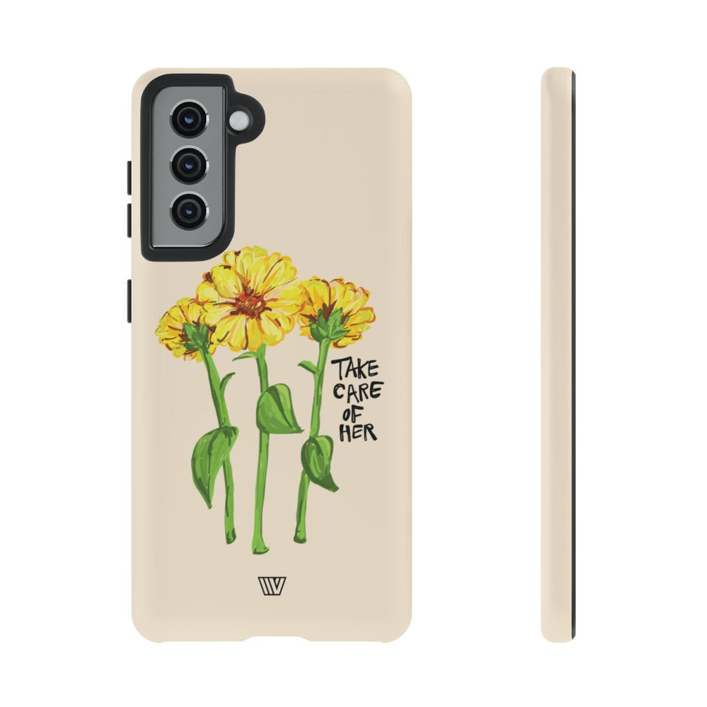 TAKE CARE OF HER | Tough Phone Case