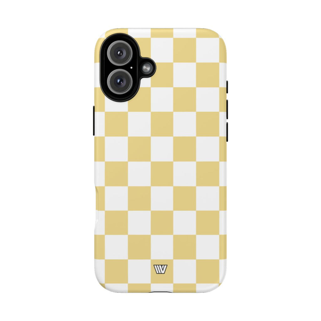 BANANA YELLOW CHECKERBOARD | Tough Phone Case