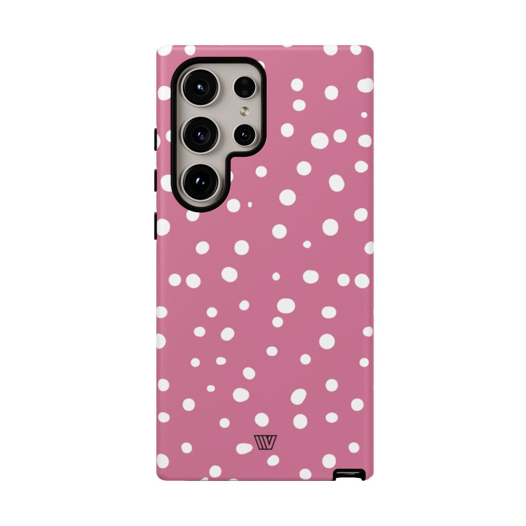 BLUSH RED DOTS | Tough Phone Case