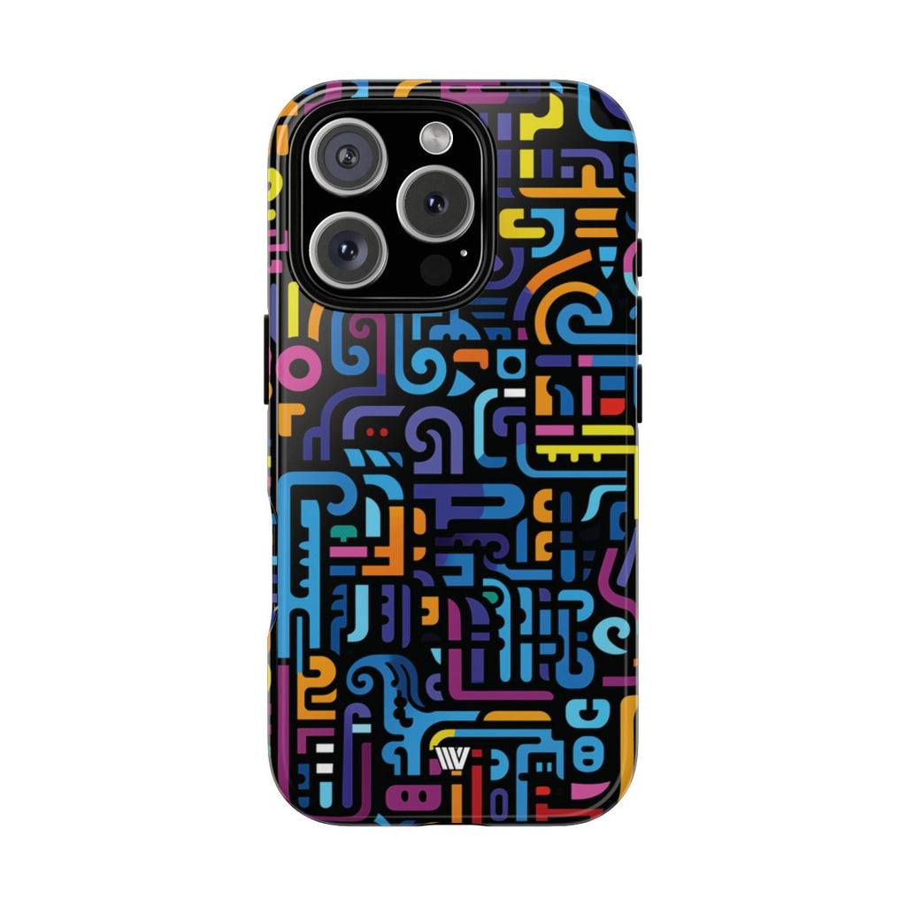 NEON GLYPHS | Tough Phone Case