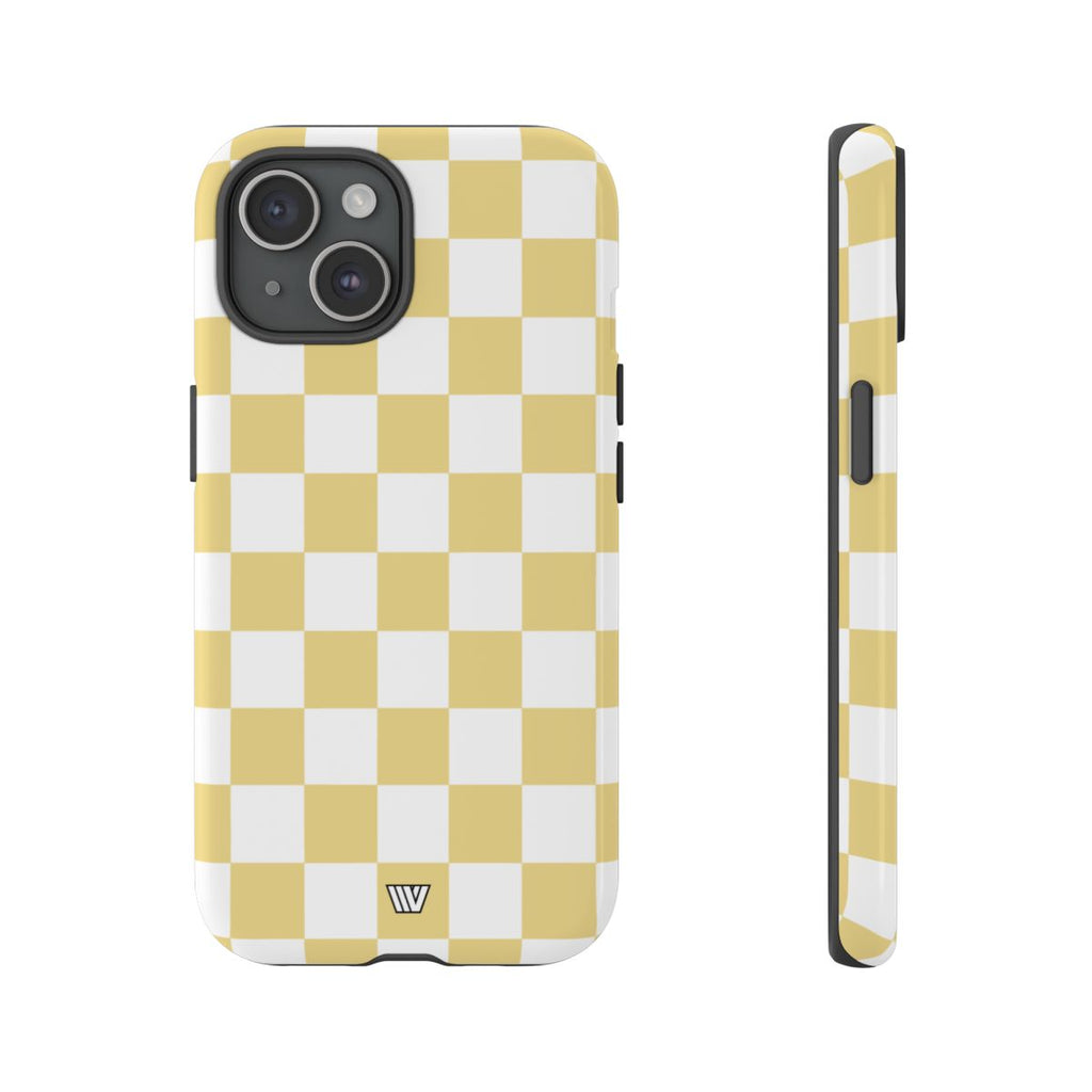 BANANA YELLOW CHECKERBOARD | Tough Phone Case