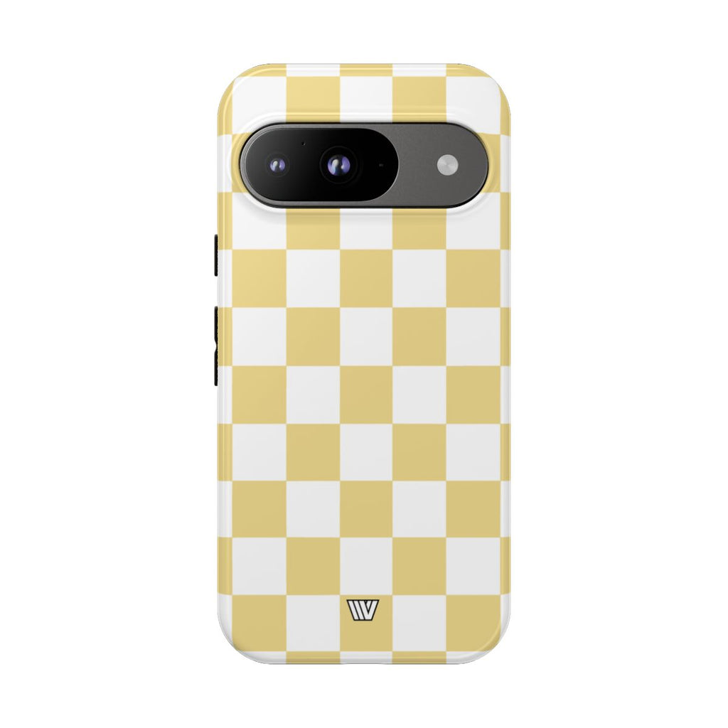 BANANA YELLOW CHECKERBOARD | Tough Phone Case