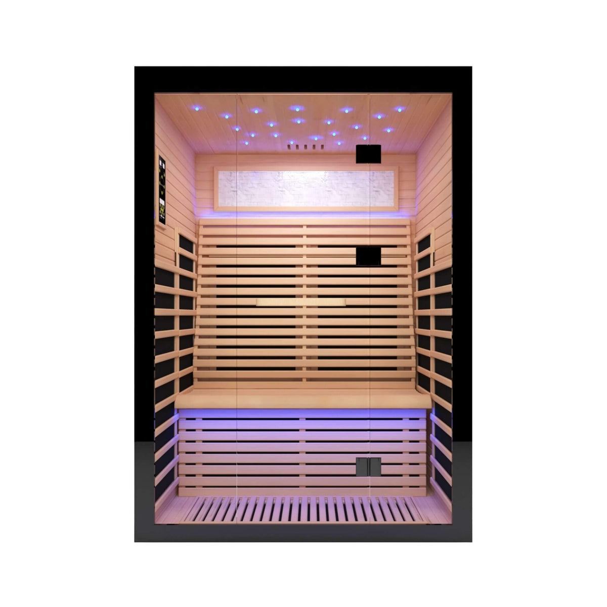 Thermora Vapor Luxury 2-Person Canadian Hemlock Wood Far Infrared Home Sauna (SAK56874)
