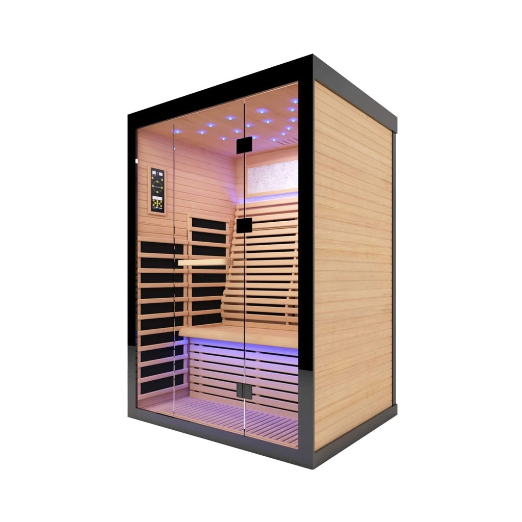 Thermora Vapor Luxury 2-Person Canadian Hemlock Wood Far Infrared Home Sauna (SAK56874)
